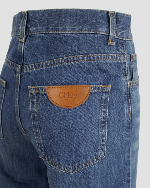Cropped Wide-Leg Jeans — снимка 3