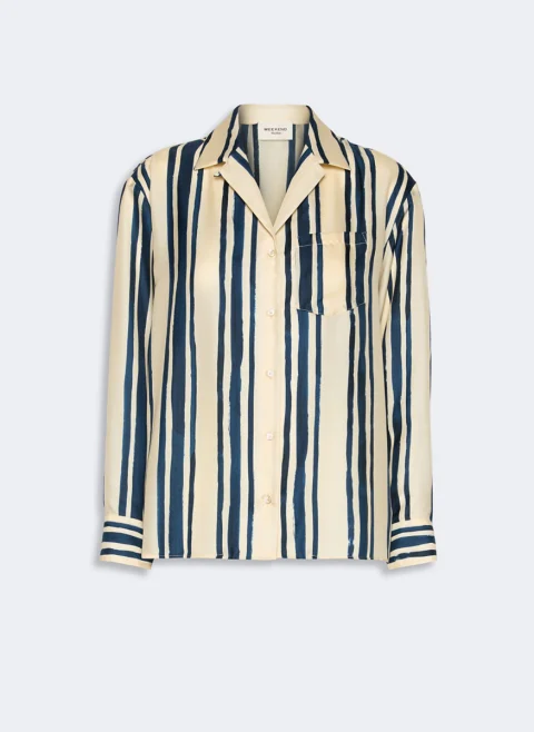 Риза с раиран десен Weekend Max Mara Wkdcorona — снимка 7