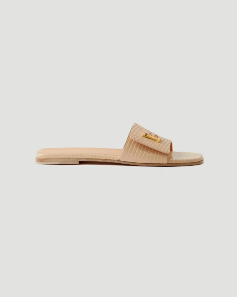 Monogram Motif Leather Slides