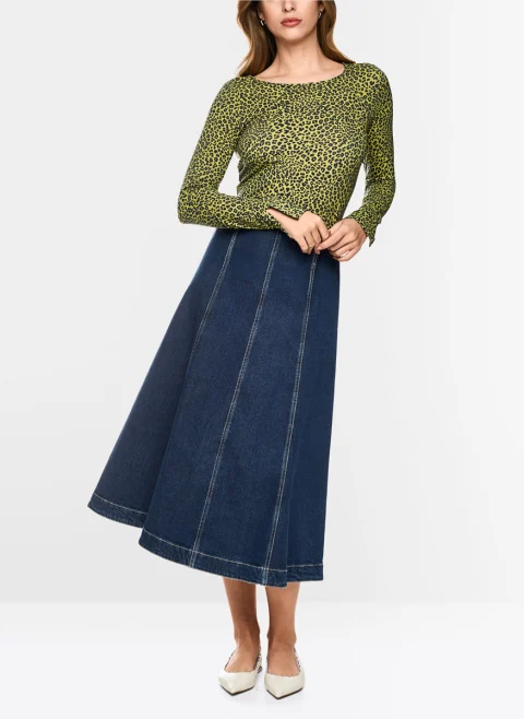Блуза с 'leopard' принт Marc Cain Collections — снимка 2