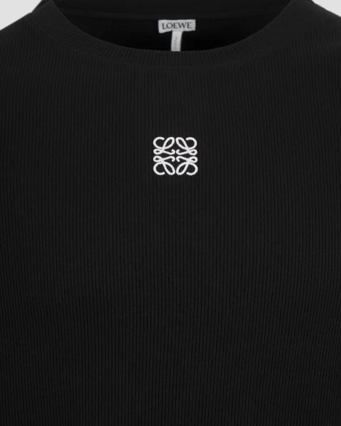 Oversized Long Sleeve T-Shirt in Black — снимка 2