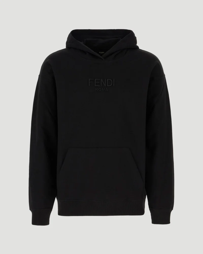 Black Cotton Sweatshirt
