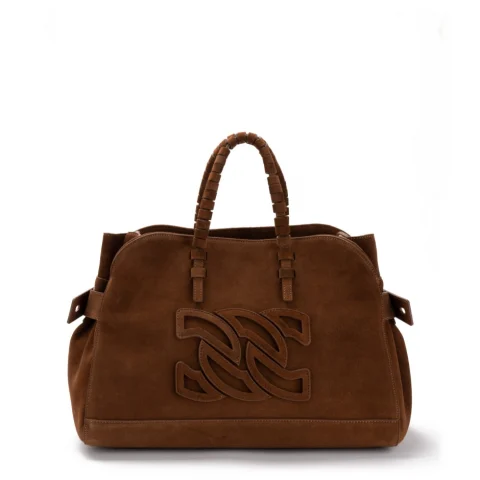 Дамска тъмнокафява чанта Park Avenue Casadei
