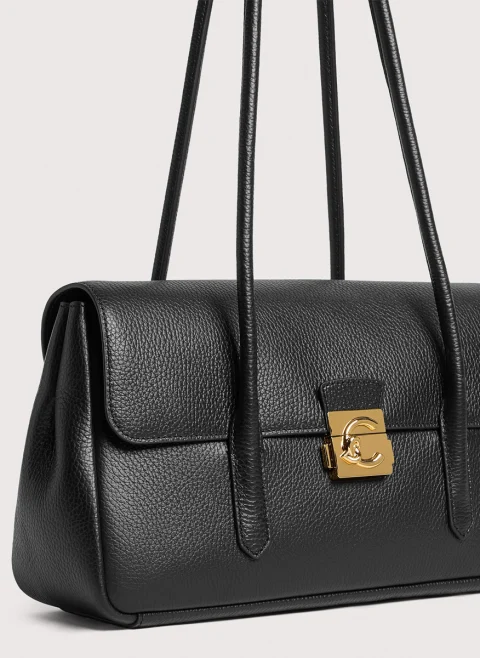 Кожена чанта Coccinelle C-Me Lock large — снимка 7