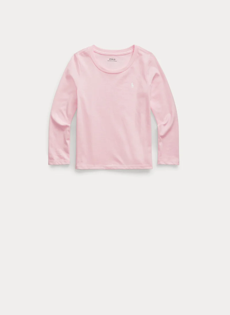 Блуза с лого бродерия Ralph Lauren Kids 2-6