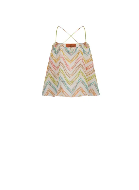 Топ с коприна Missoni Kids — снимка 2