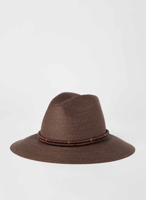 Шапка с кожени детайли Brunello Cucinelli — снимка 4