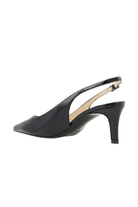 ток Onar Pat Slingback 0071 black — снимка 2