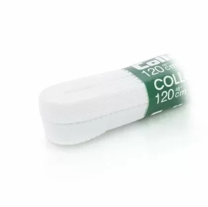 Плоски връзки за обувки 120 см COLLONIL бели – 9526-001
