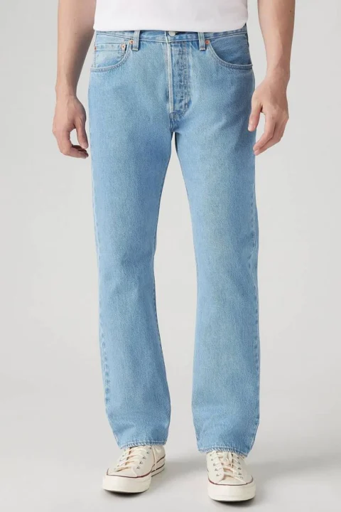 Jeans 501 Original Fit Light Indigo 005013708 ferry building blue — снимка 2