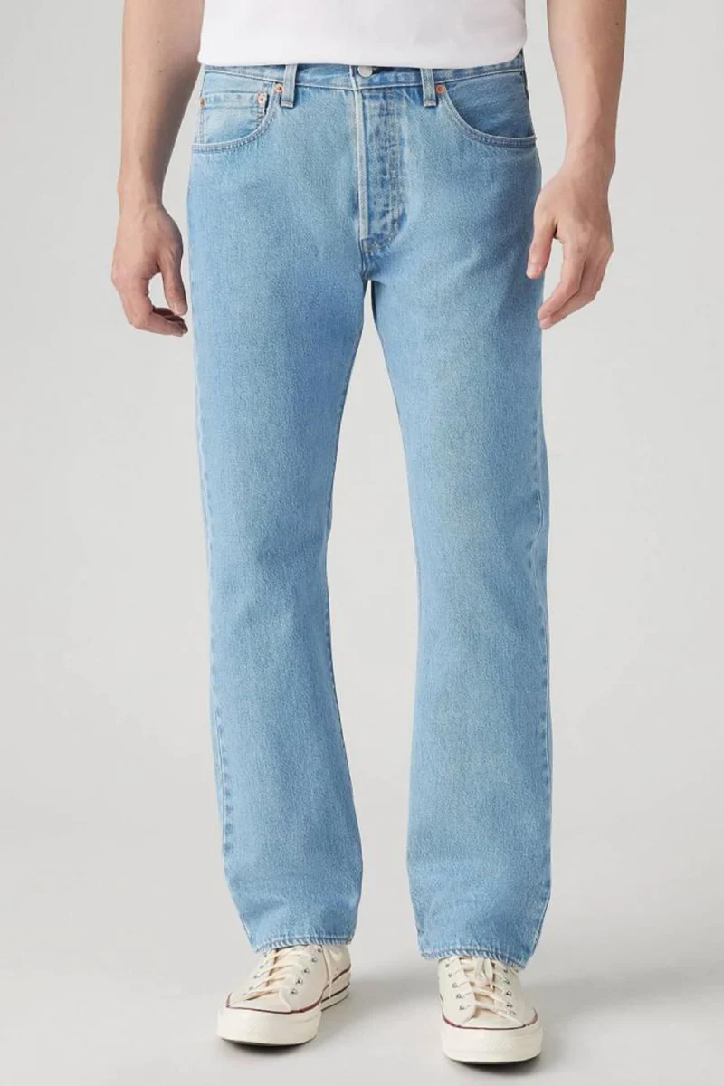 Jeans 501 Original Fit Light Indigo 005013708 ferry building blue — снимка 2