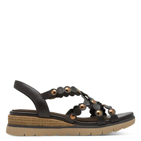 Дамски Сандали На Платформа Tamaris COMFORT – 88738 MOCCA NAPPA — снимка 3