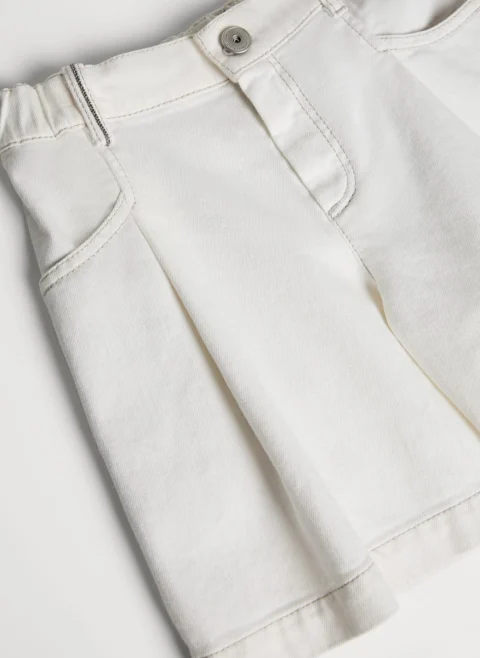 Къс панталон от деним Brunello Cucinelli Kids 6 — снимка 3