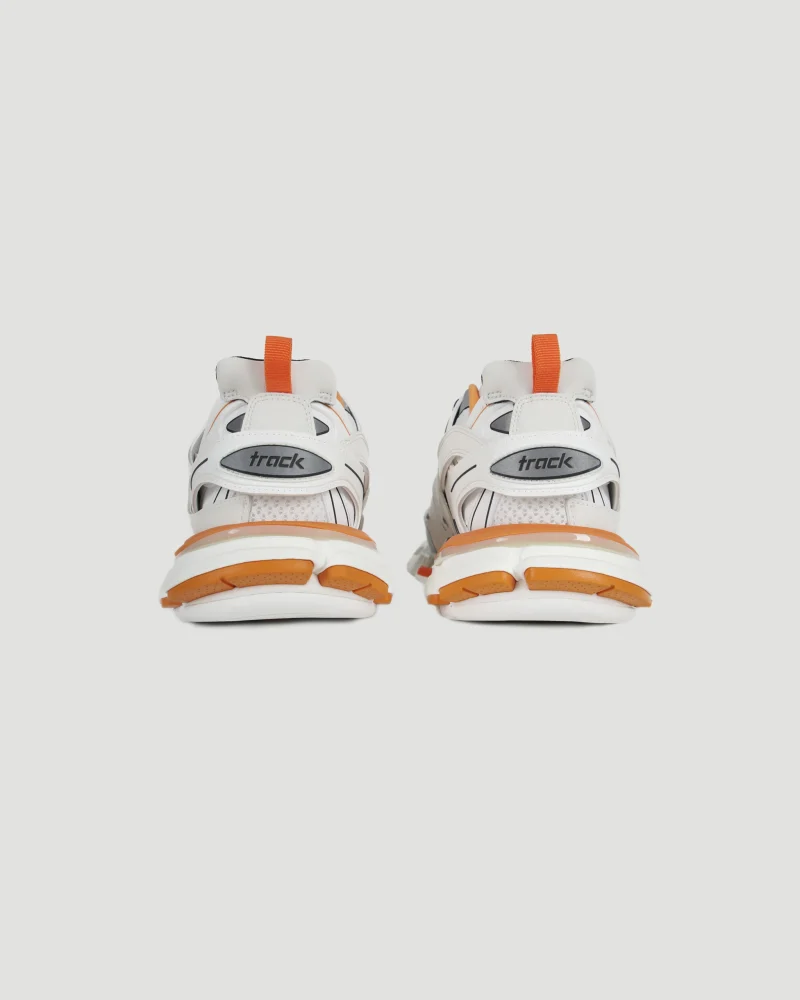 Track Sneaker in White and Orange — снимка 3