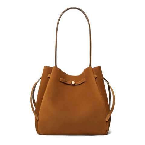 Дамска кафява чанта Large Romy TORY BURCH — снимка 1