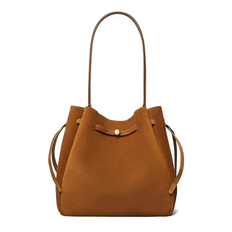 Дамска кафява чанта Large Romy TORY BURCH
