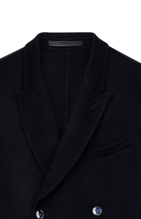 Double Cashmere Regular Fit Blazer in Dark Navy — снимка 2