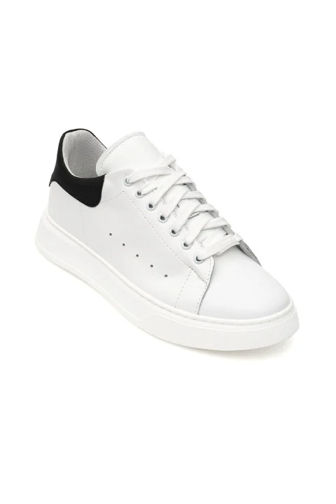 Sneakers REY1IV/VIT/U2 pelle bianca/commato nero — снимка 2
