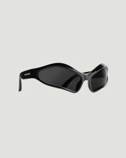 Fennec Oval Sunglasses in Black — снимка 2