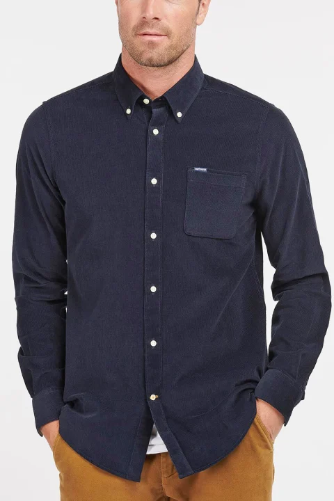 Риза Ramsey Tailored Checked MSH5001 ny91 navy — снимка 2