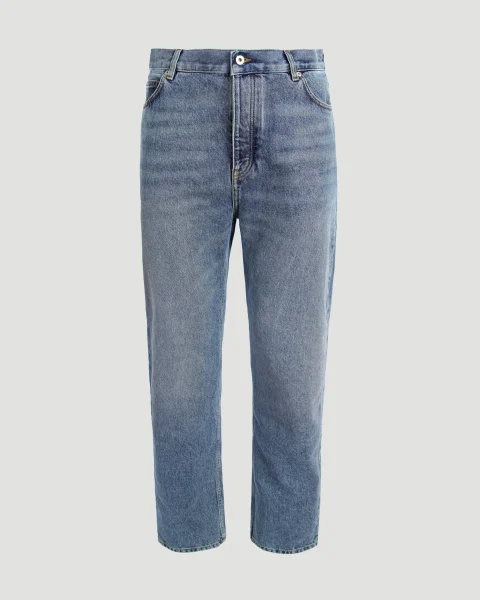 Straight Leg Jeans in Denim