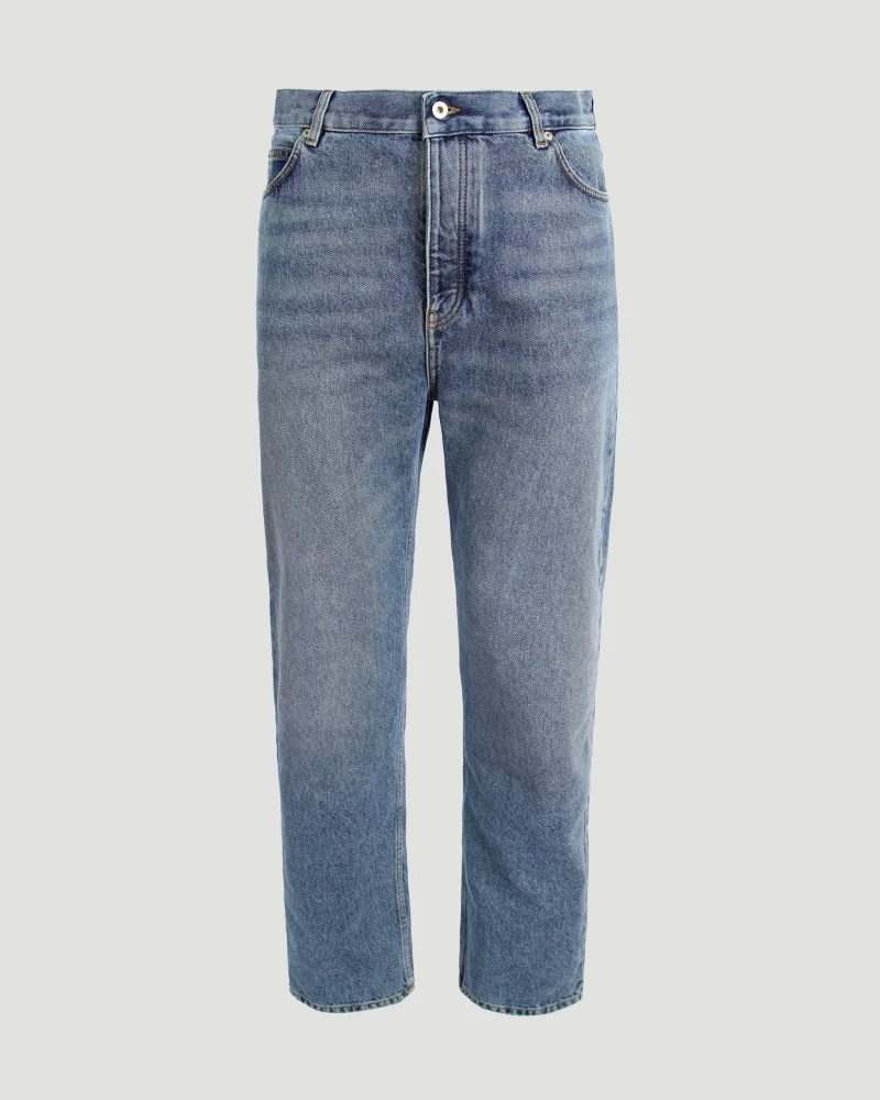 Straight Leg Jeans in Denim