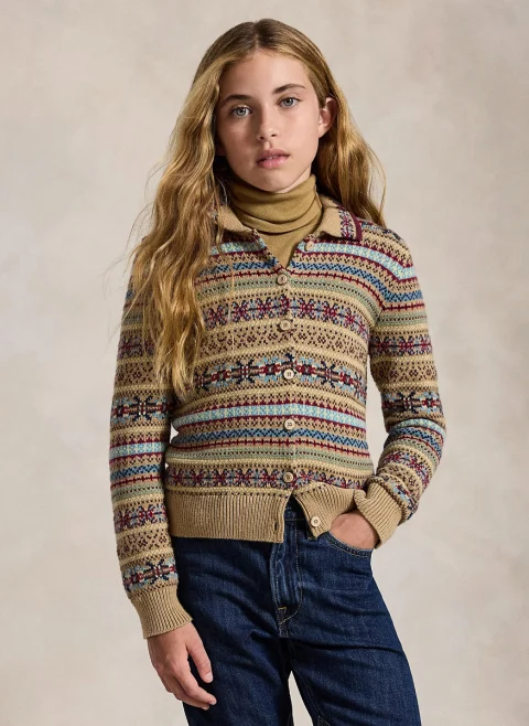 Жилетка с вълна 'Fair Isle' Ralph Lauren Kids 12-14 — снимка 3