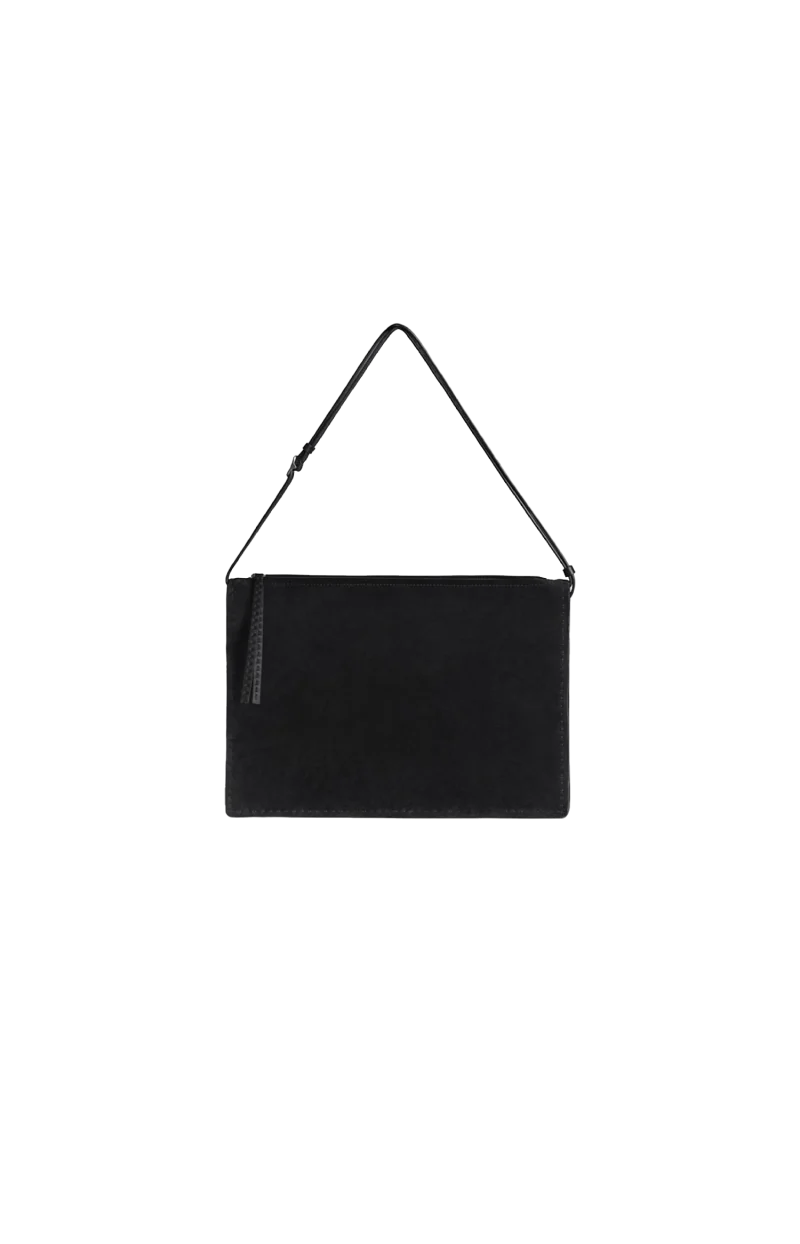 Glove Pochette in Black Suede