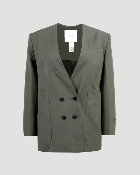 Wool Jacket in Khaki