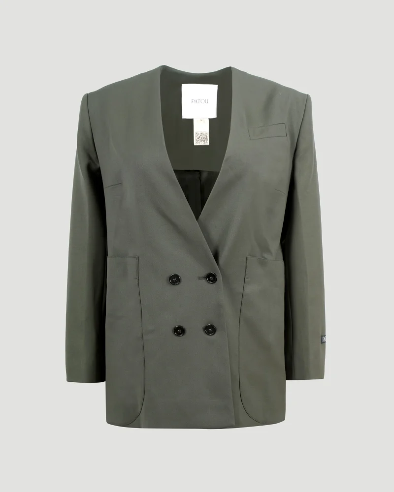 Wool Jacket in Khaki