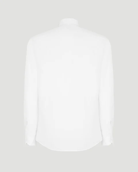 Regular Fit White Cotton Shirt — снимка 3