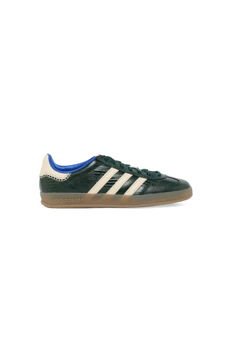 Gazelle Suede Croc in Green Night