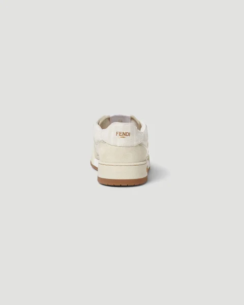Fendi Match Trainers in White FF Jacquard — снимка 3