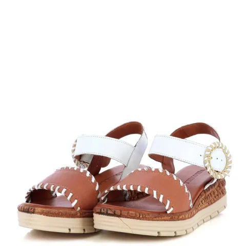 Дамски Сандали На Платформа VERONELLA – 030-344-3565 WHITE/COCONUT — снимка 3