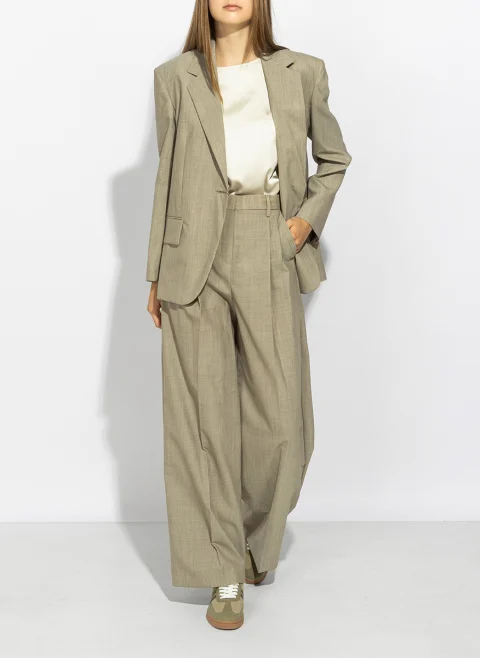 Панталон от фина вълна Weekend Max Mara Wkdovvio — снимка 14