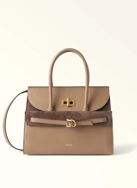 Чанта 'Tote' Furla Greta Toffee M