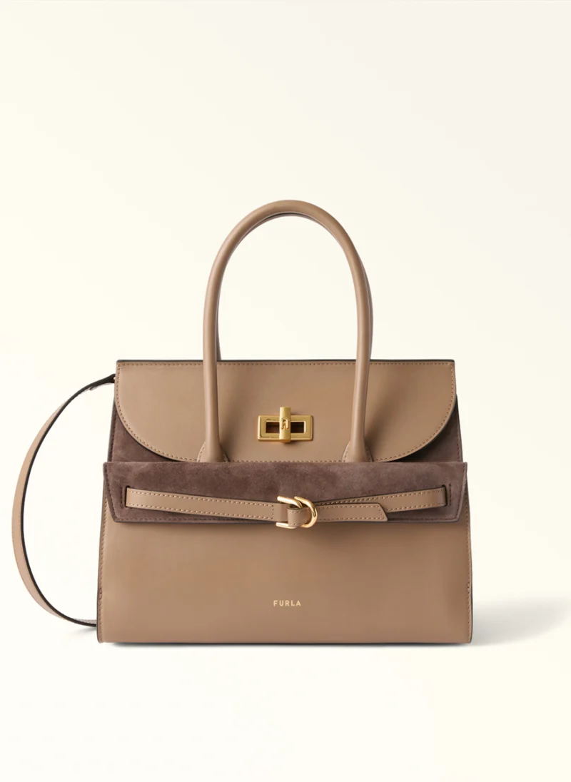Чанта 'Tote' Furla Greta Toffee M