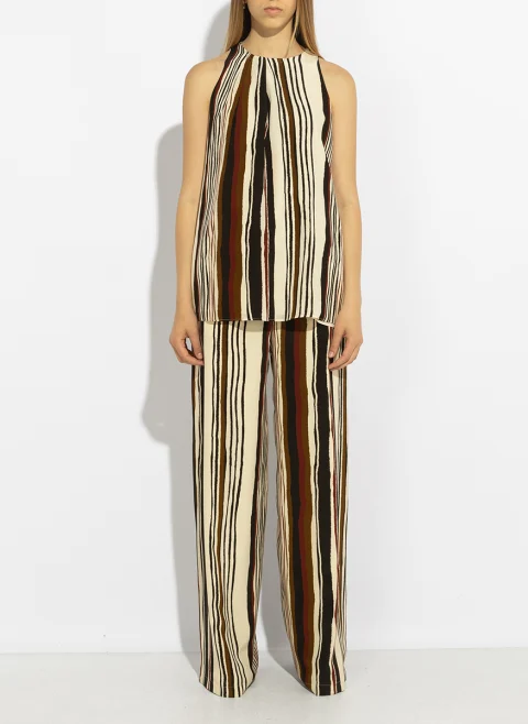 Топ от копринен креп Max Mara Studio Mstancora — снимка 2