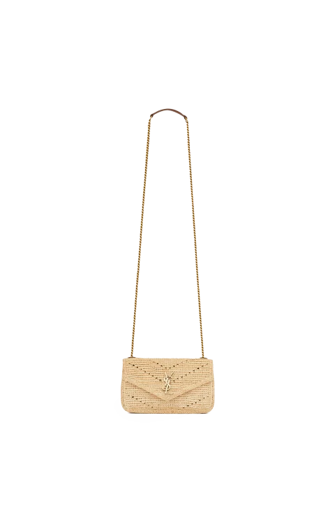 Loulou Mini Shoulder Bag in Raffia — снимка 5