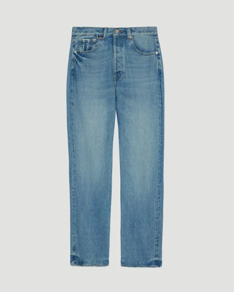 Straight Leg Jeans in Blue