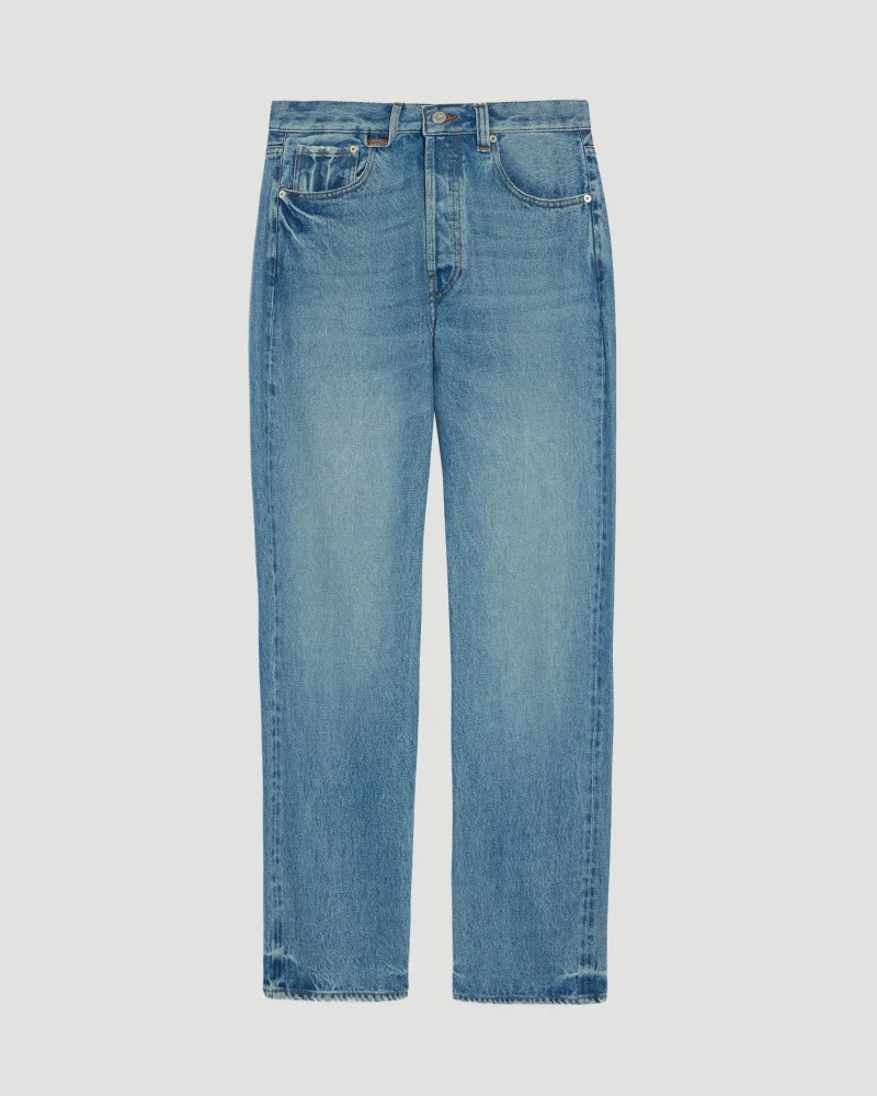 Straight Leg Jeans in Blue