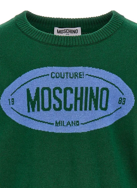 Пуловер с лого Moschino Kids — снимка 2