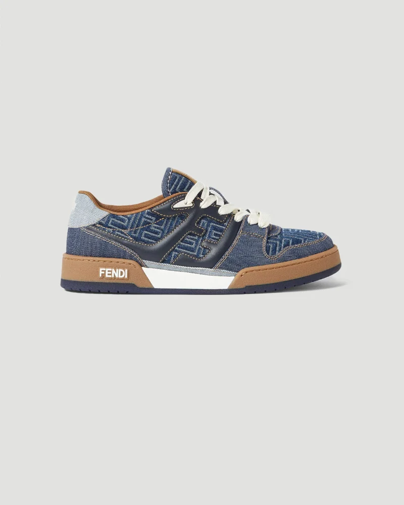 Fendi Match Sneakers in Blue FF Jacquard