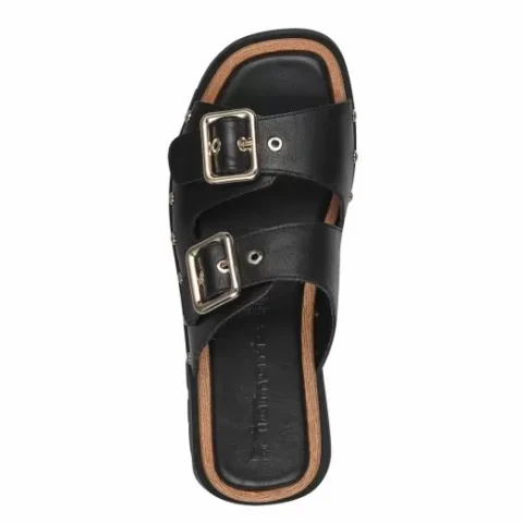 Дамски Равни Чехли TAMARIS – 1-27224-42-001 BLACK — снимка 5