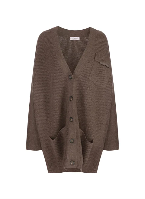 Жилетка от кашмир с монили Brunello Cucinelli — снимка 4