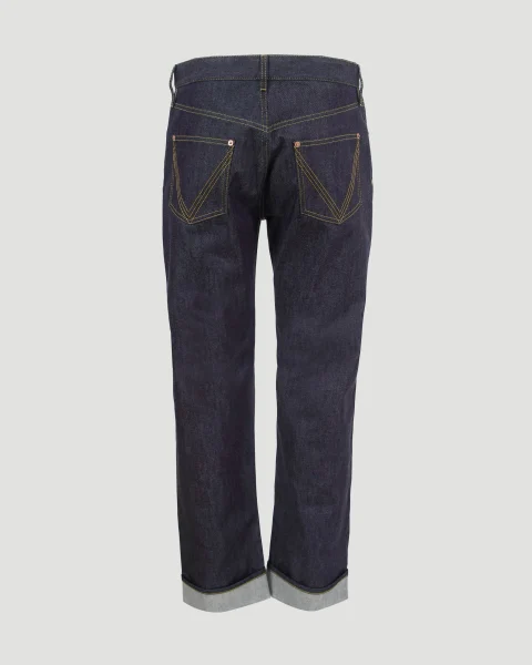 Rinsed Indigo Wide Leg Jeans — снимка 3