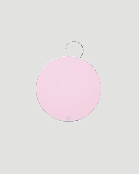 Logo-Embossed Circular Earring