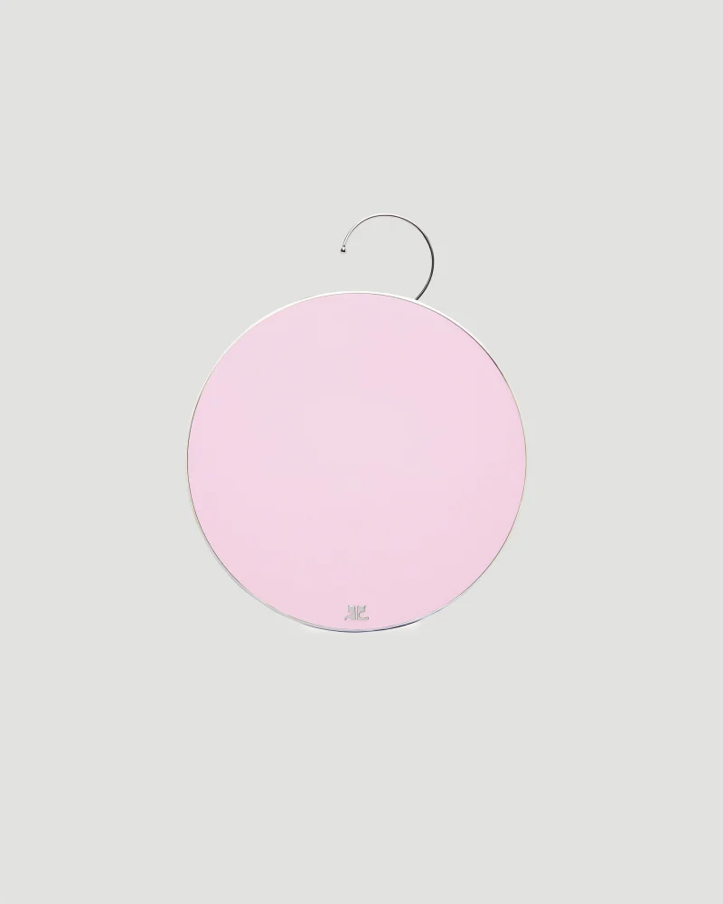 Logo-Embossed Circular Earring