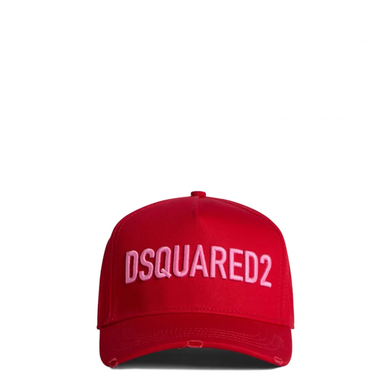 Червена бейзболна шапка Dsquared2