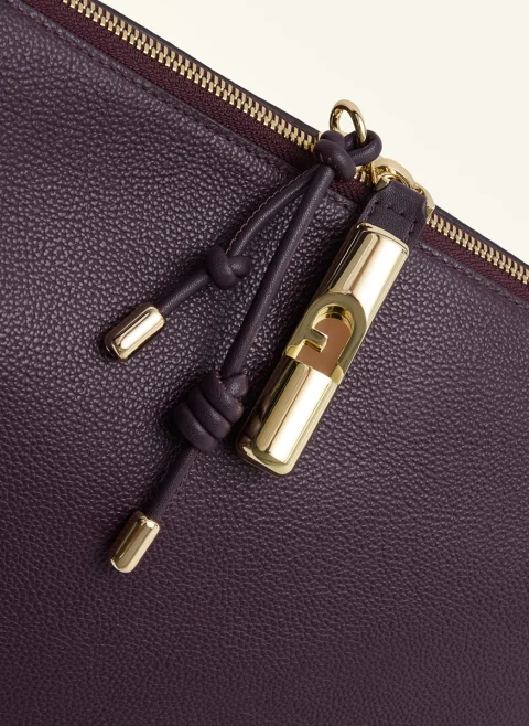 Кожена чанта Furla Debby Winter Bloom — снимка 3